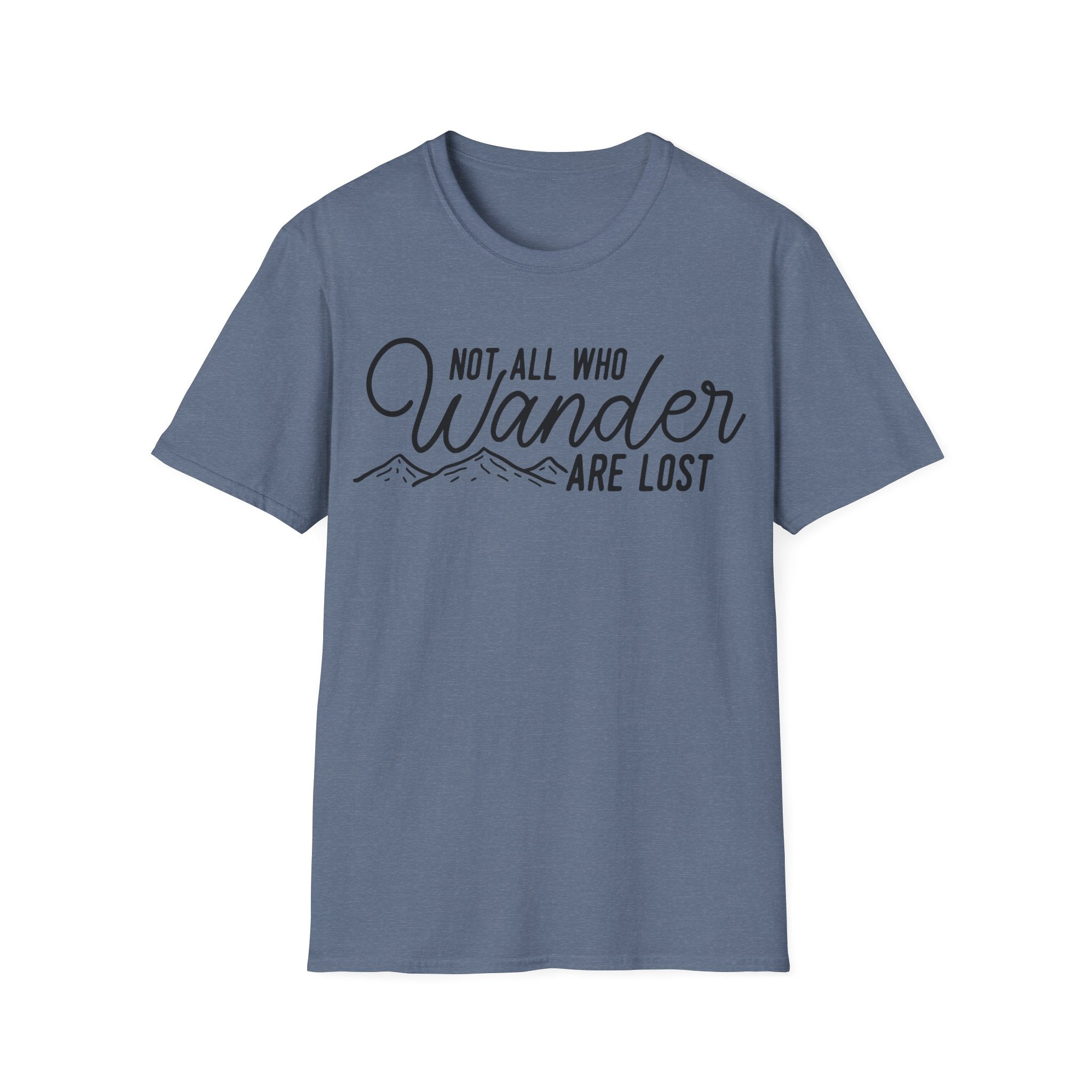Not All Who Wander Line Art Graphic T-Shirt