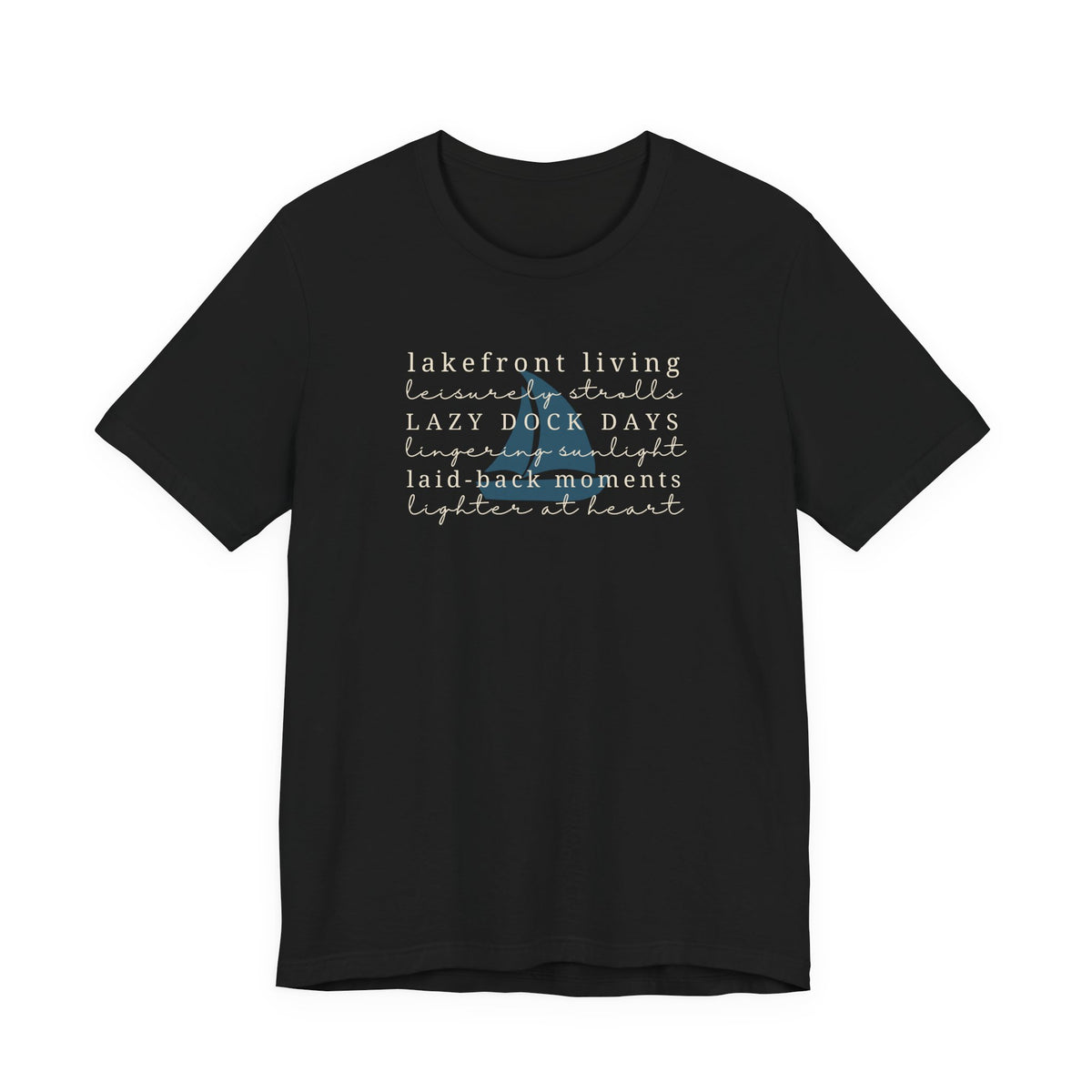 Lakefront Living Tee | Lake Lovers Relaxing Outdoors T-Shirt