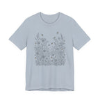 Wildflowers & Fireflies Graphic T-Shirt | Botanical Nature Tee