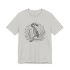 Moonlit Barred Owl Tee | Vintage Botanical Owl T‑Shirt
