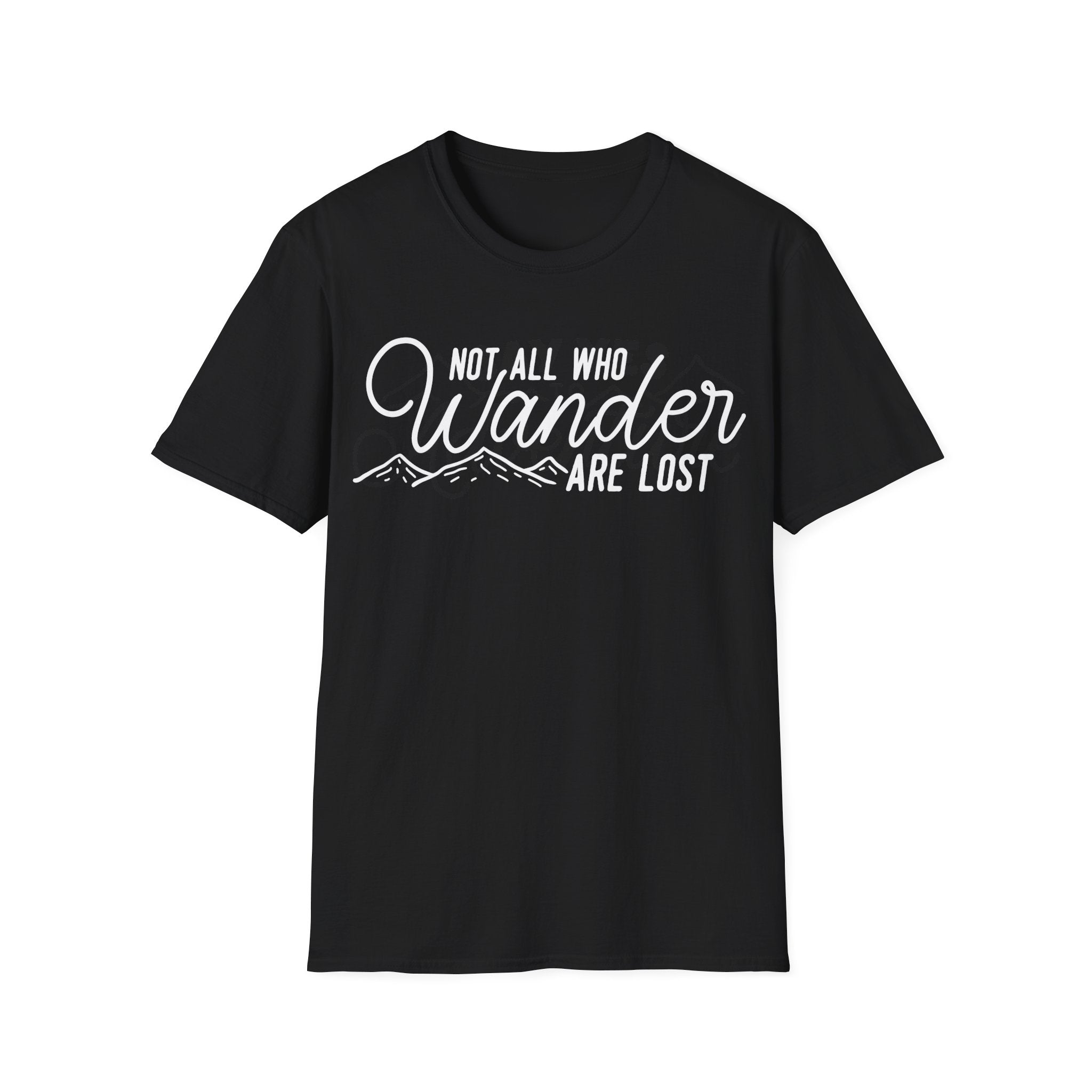 Not All Who Wander Line Art Graphic T-Shirt