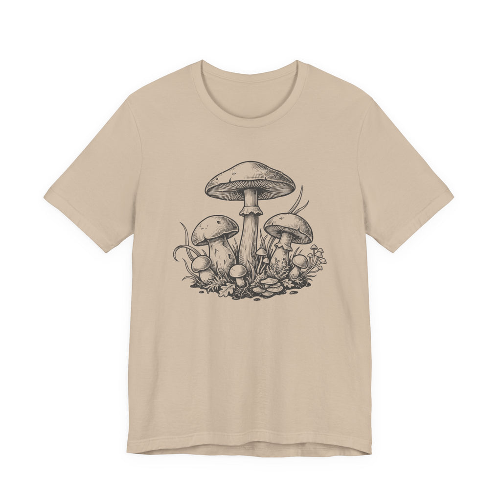 Mushroom Sketch T-Shirt | Mycelium Tee
