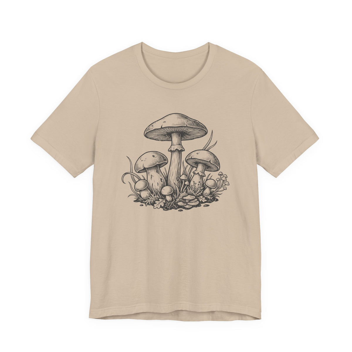 Mushroom Sketch T-Shirt | Mycelium Tee