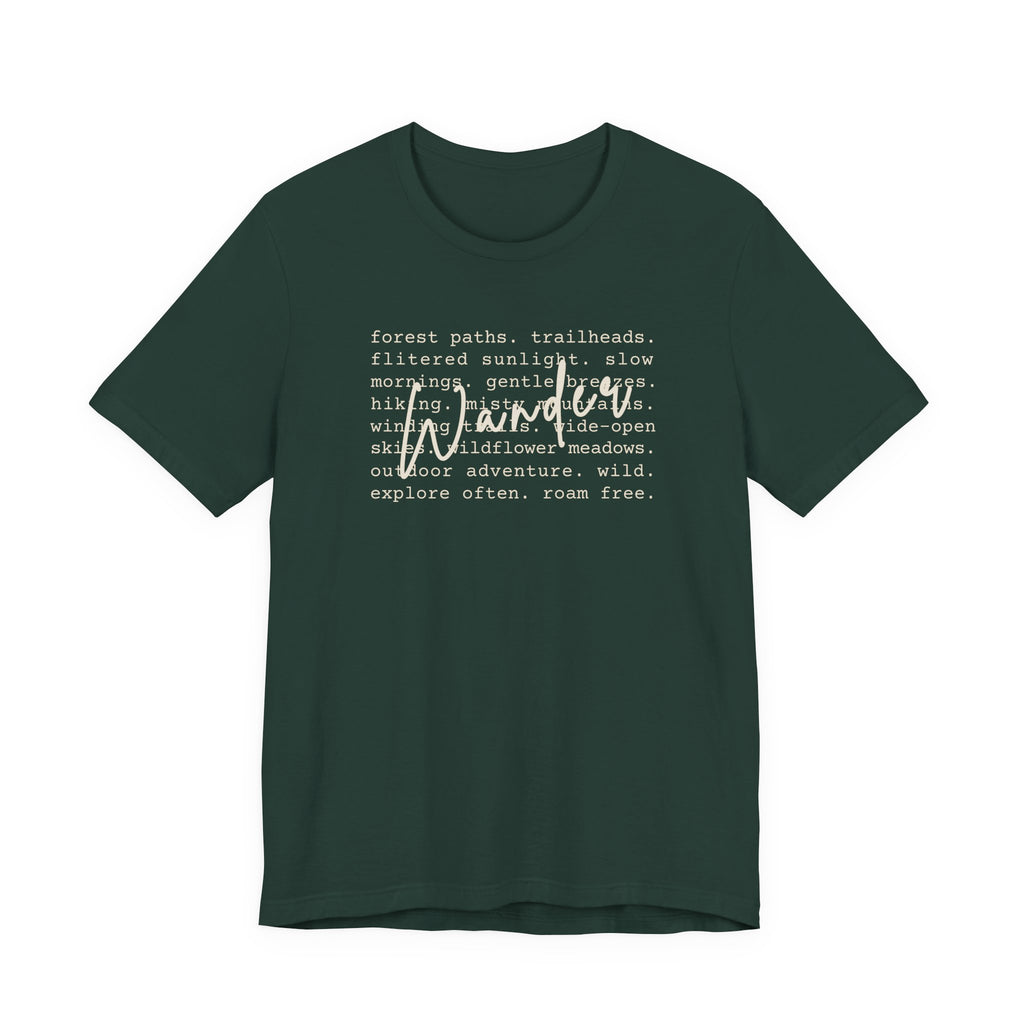 Wander Tee | Hiking Nature Lovers Outdoor Adventure T-Shirt