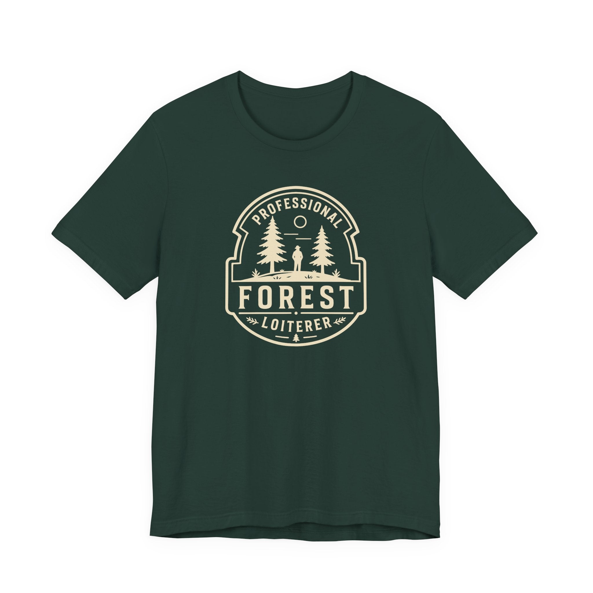 Professional Forest Loiterer T-Shirt | Outdoor Camping Badge Tee