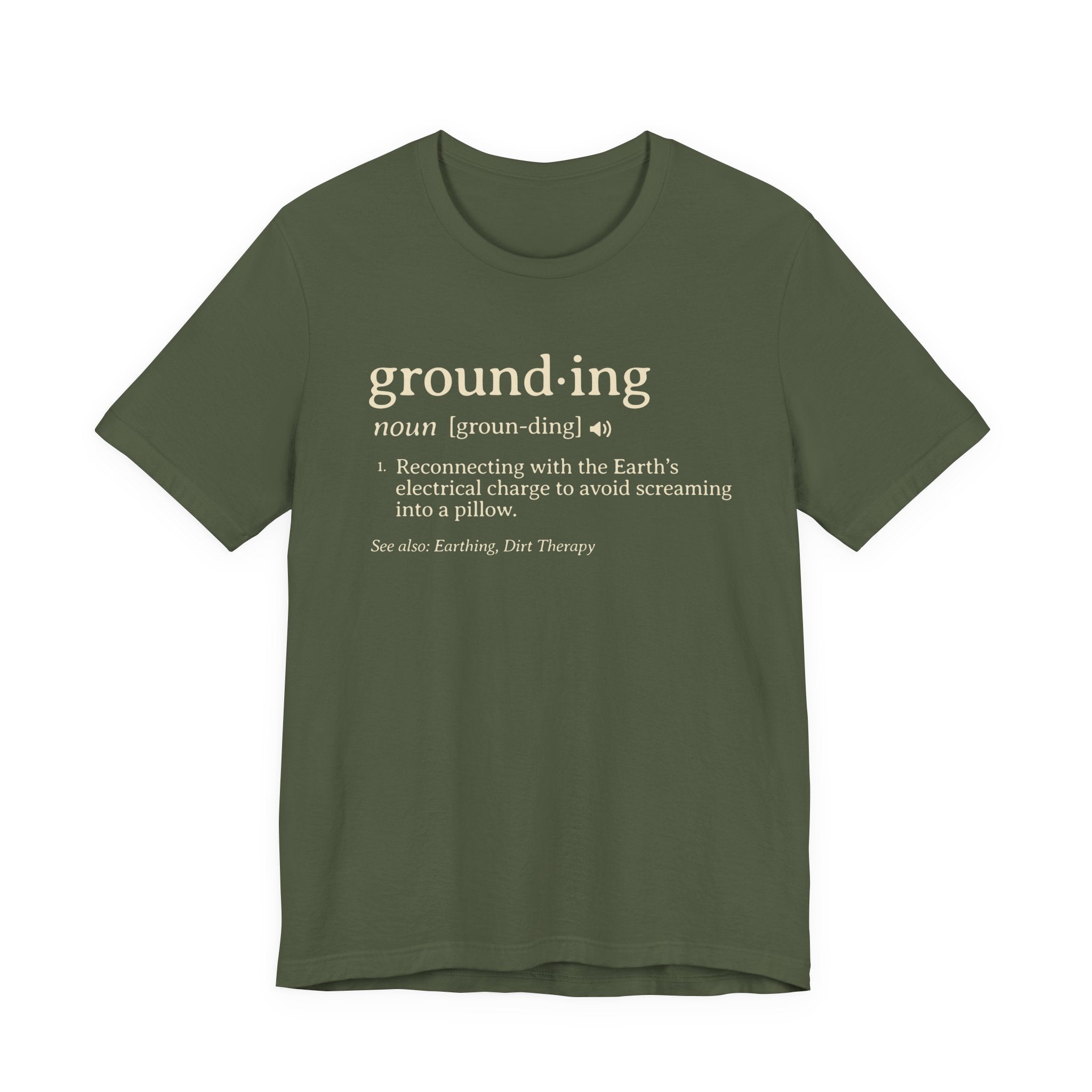 Grounding Definition Tee | Funny Ecotherapy Dictionary T-Shirt
