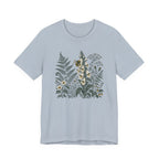 Botanical Fern & Foxglove Tee | Vintage Wildflower Nature T-Shirt