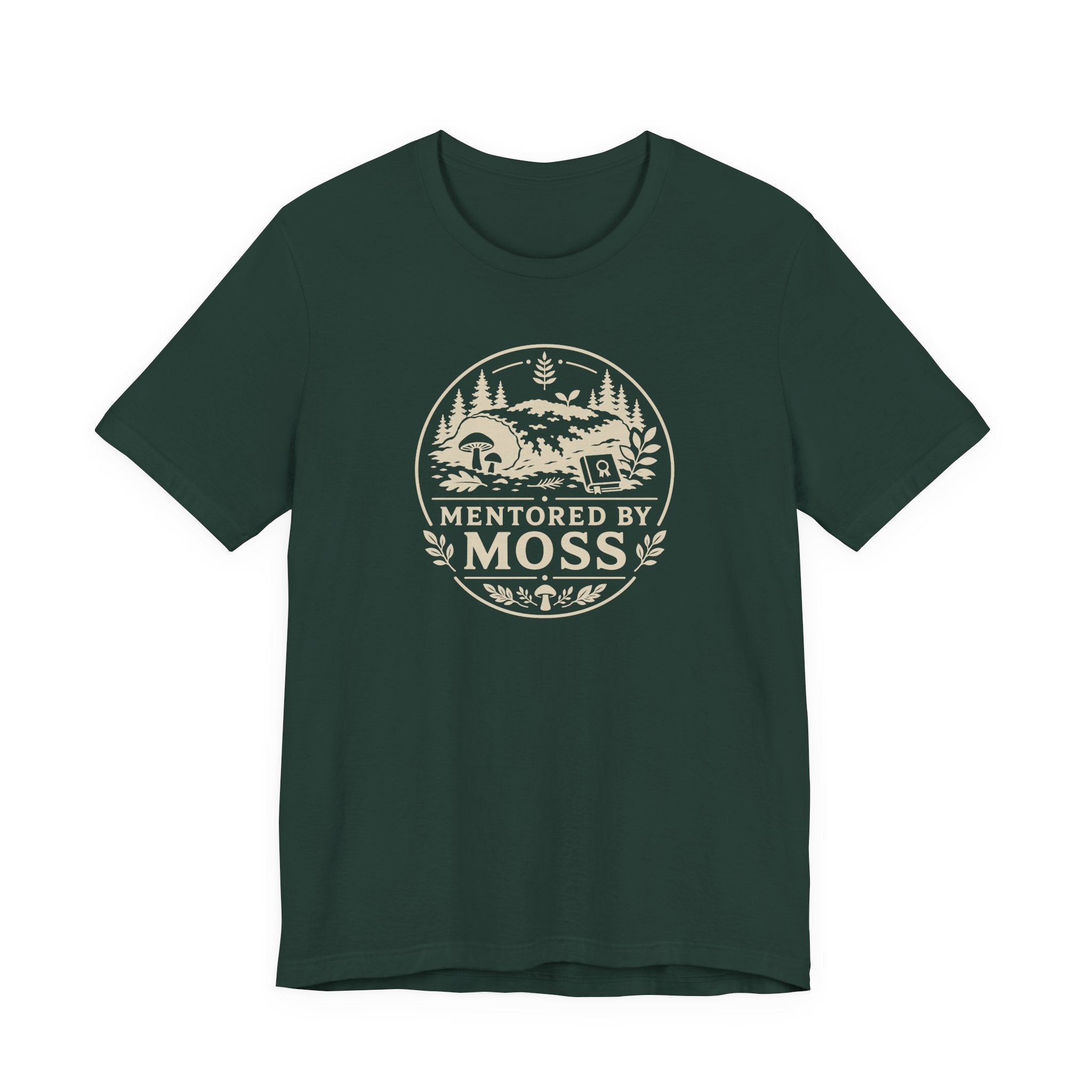 Mentored by Moss T-Shirt | Nature Forest Illustration, Hiking Tee