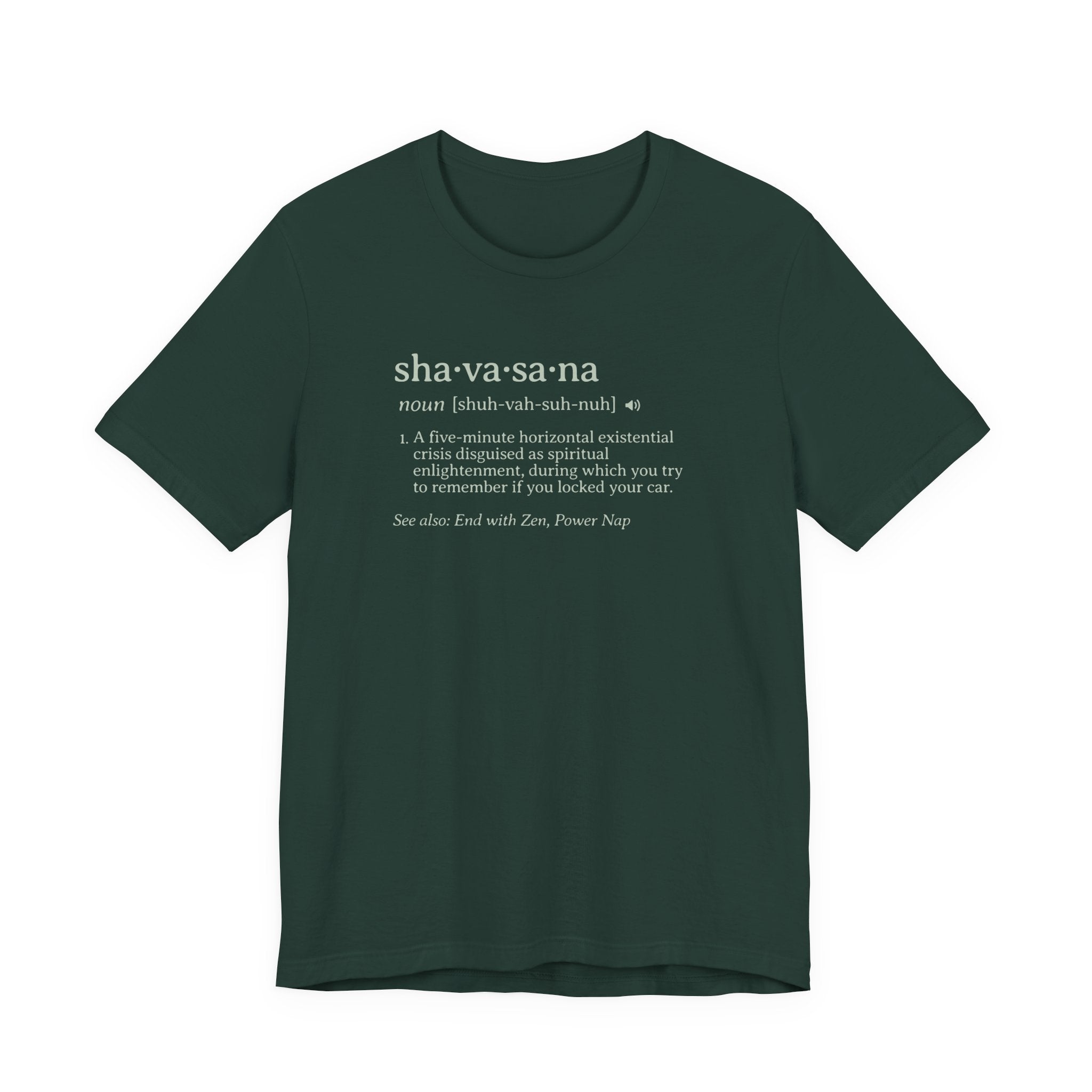 Shavasana Definition Tee | Yoga Dictionary