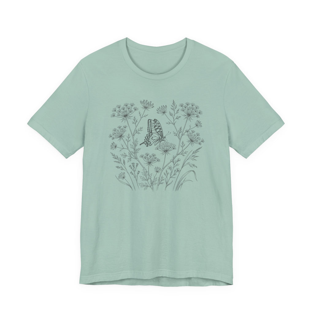 Butterfly Meadow Tee | Swallowtail on Queen Anne’s Lace