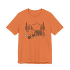 Bear Family Forest Tee | Mama Bear & Cubs Graphic T-Shirt